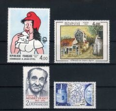 Fransa 1983 Yıl Seti,47 Pul Damgasız Tam Seri
