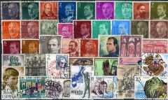 100 Çeşit İspanya Damgalı Pullar