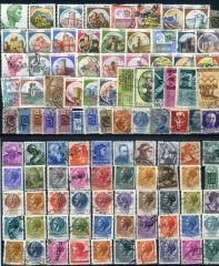 100 Çeşit Damgalı İTALYA Pulları