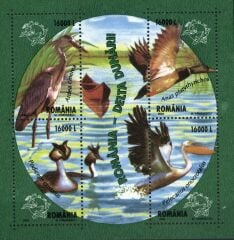 Kuşlar,Romanya-Su Kuşları,Özel Blok-2004