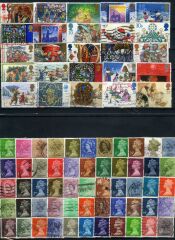 100 Çeşit İNGİLTERE Postadan Geçmiş Damgalı Çeşit