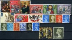 100 Çeşit İNGİLTERE Postadan Geçmiş Damgalı Çeşit
