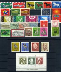 Almanya,1969 Yıl Seti,Damgasız Yıllık Tam Koleksiyon,