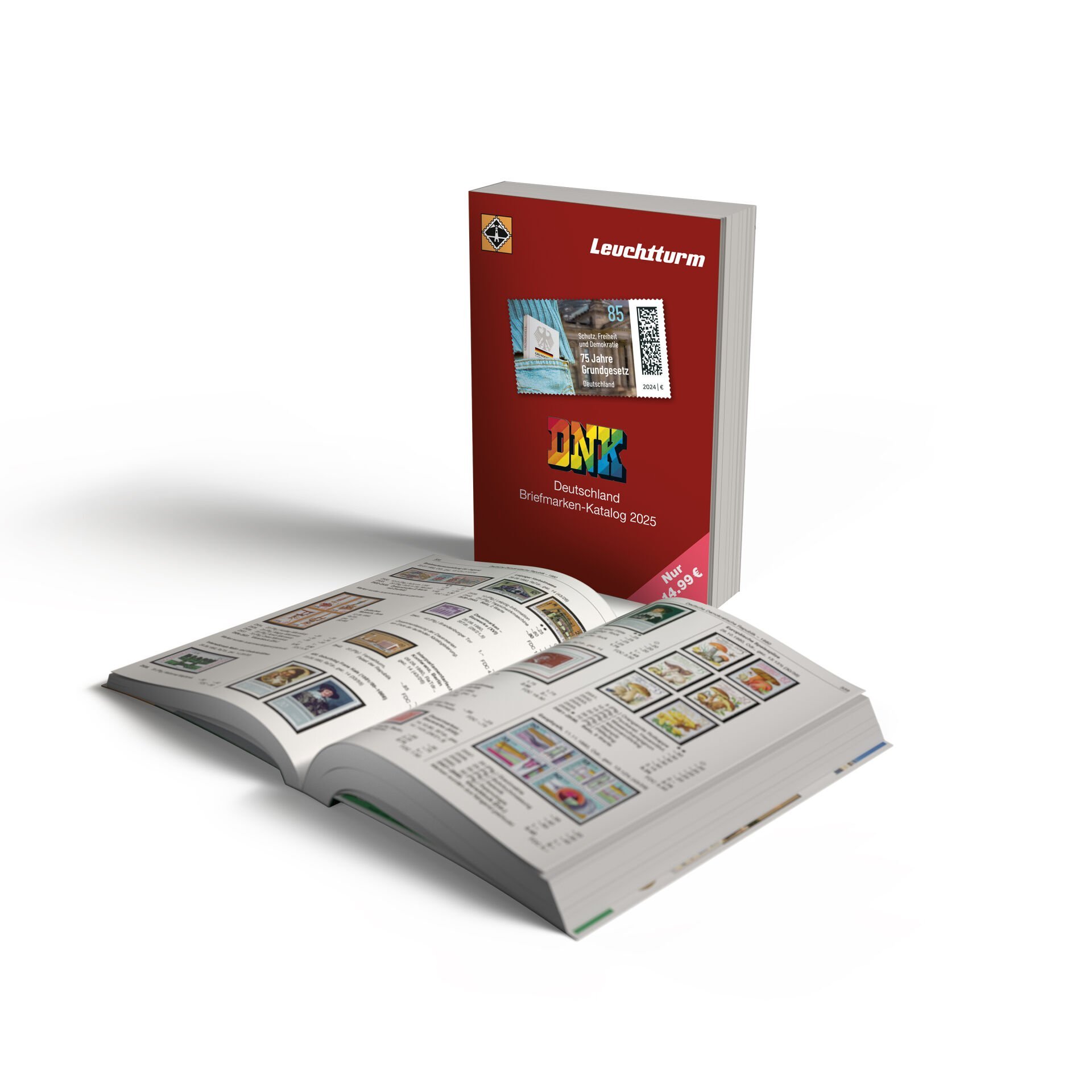 ALMANYA,2025 Renkli-Resimli Posta Pulları Kataloğu-DNK