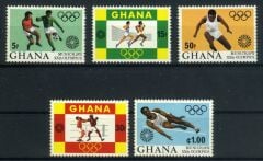 YAZ OLİMPİYATLARI,1972 München,5 Pul GHANA-Afrika-Damgasız