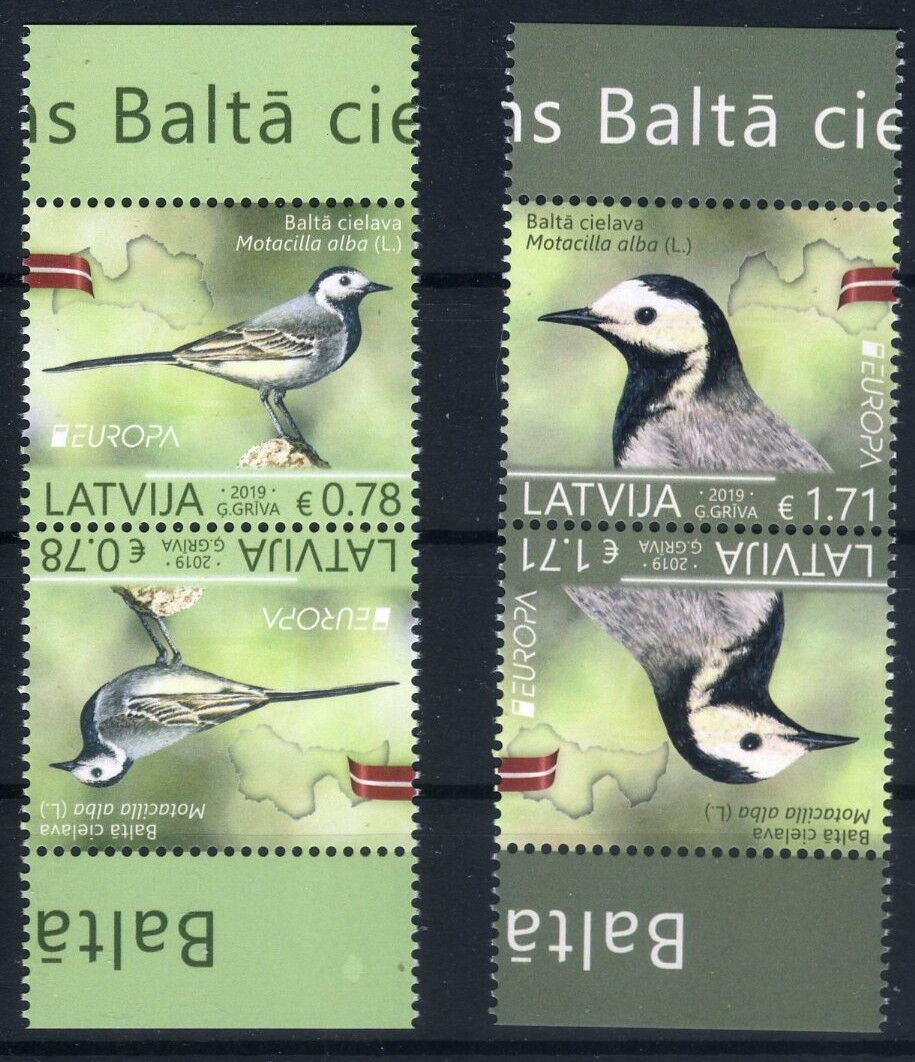 KUŞ DÜNYASI,2019 Litvanya Tetbeş Baskı 2 Pul,Damgasız Tam Seri