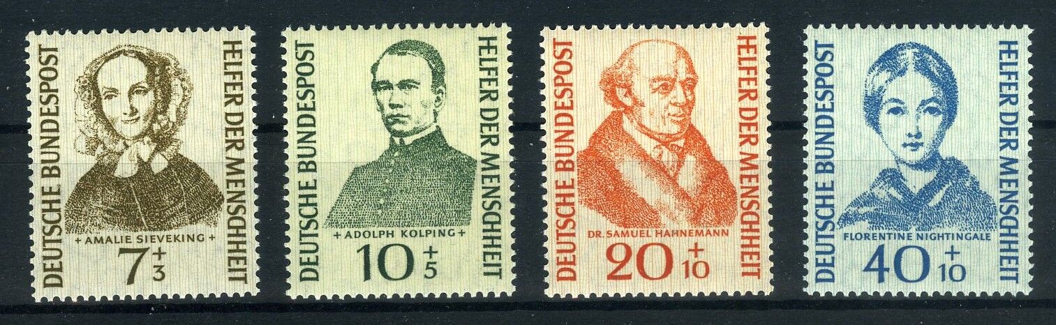 ALMANYA,1955Yılı-4 Pulluk Damgasız-Wohlfahrts Serisi