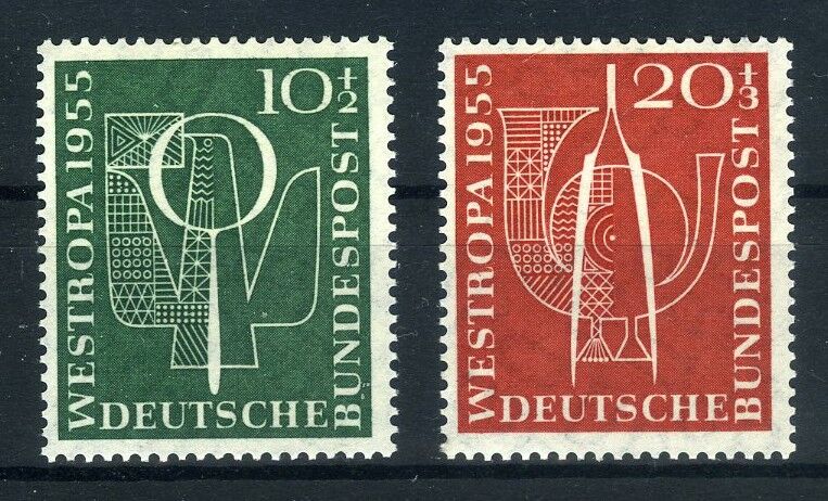 ALMANYA,1955 Yılı-4 Pulluk Damgasız-WESTROPA Serisi