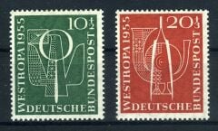ALMANYA,1955 Yılı-4 Pulluk Damgasız-WESTROPA Serisi