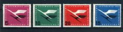 ALMANYA,1955 Yılı-4 Pulluk Damgasız-LUFTHANSA Serisi