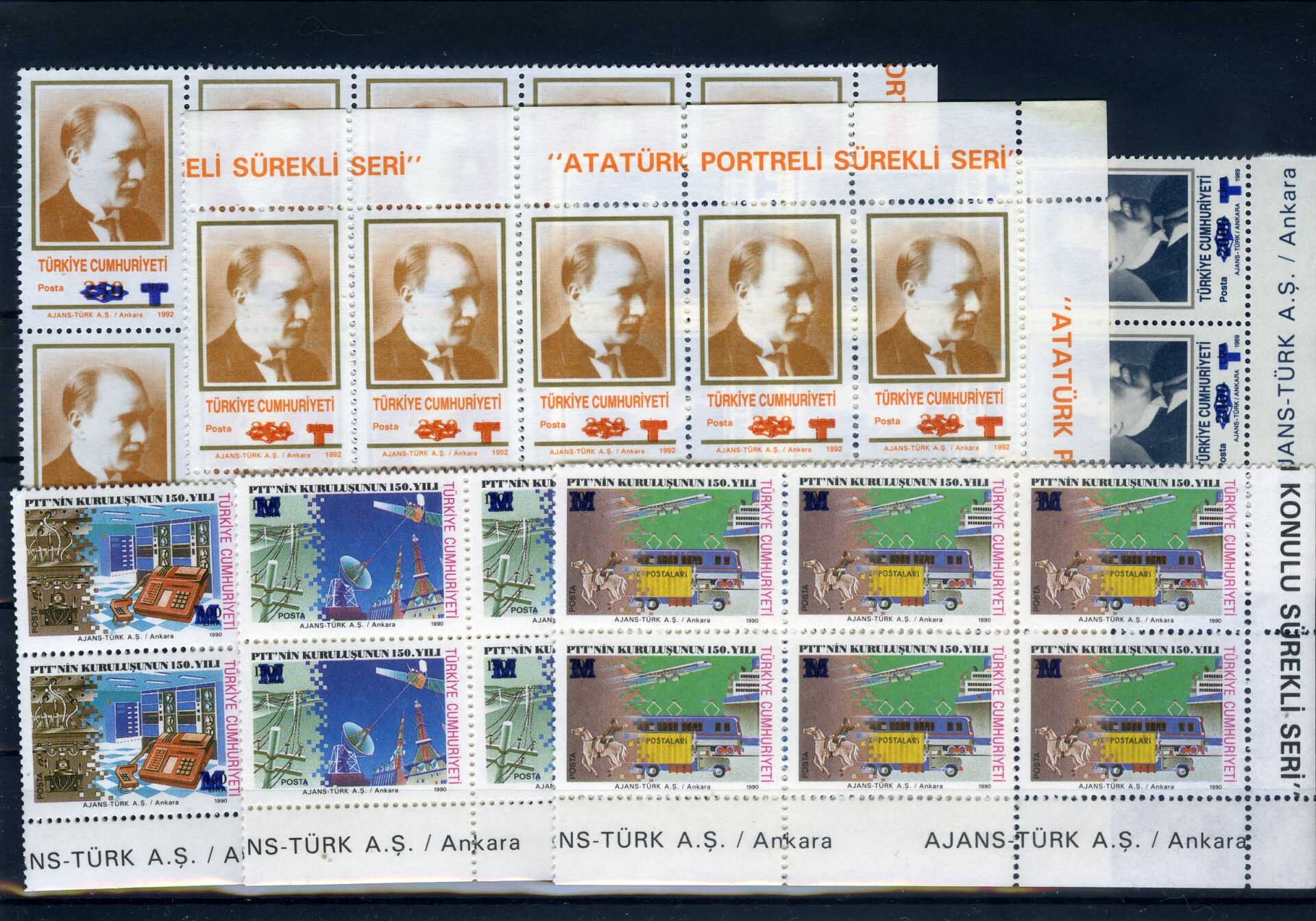 Koleksiyon Pulları,1996 Sürşarlı Posta Serisi,10 Serilik Topta Satış