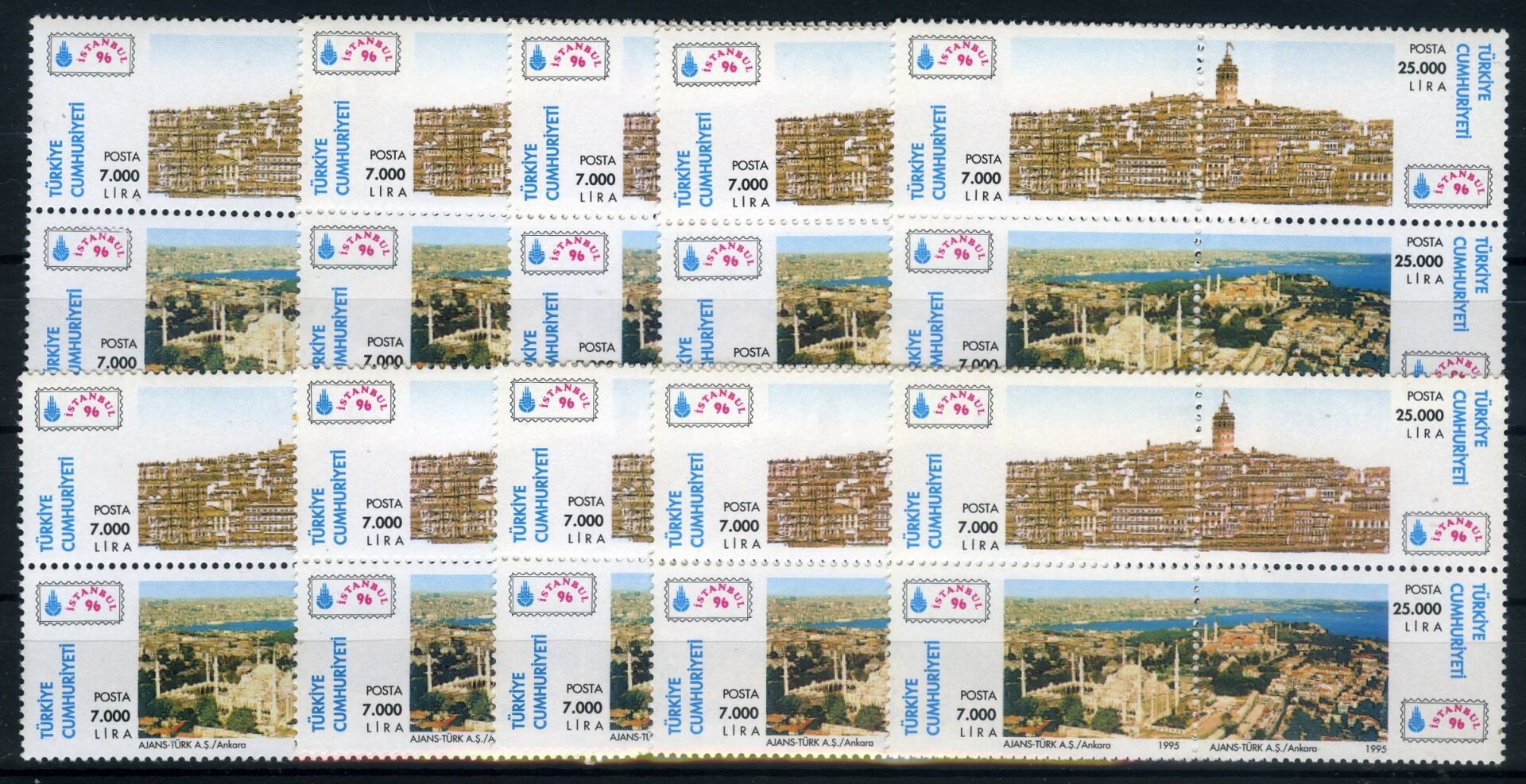 Koleksiyon Pulları,1995 Dünya Sergisi Tanıtim 10 Adet TOPTAN