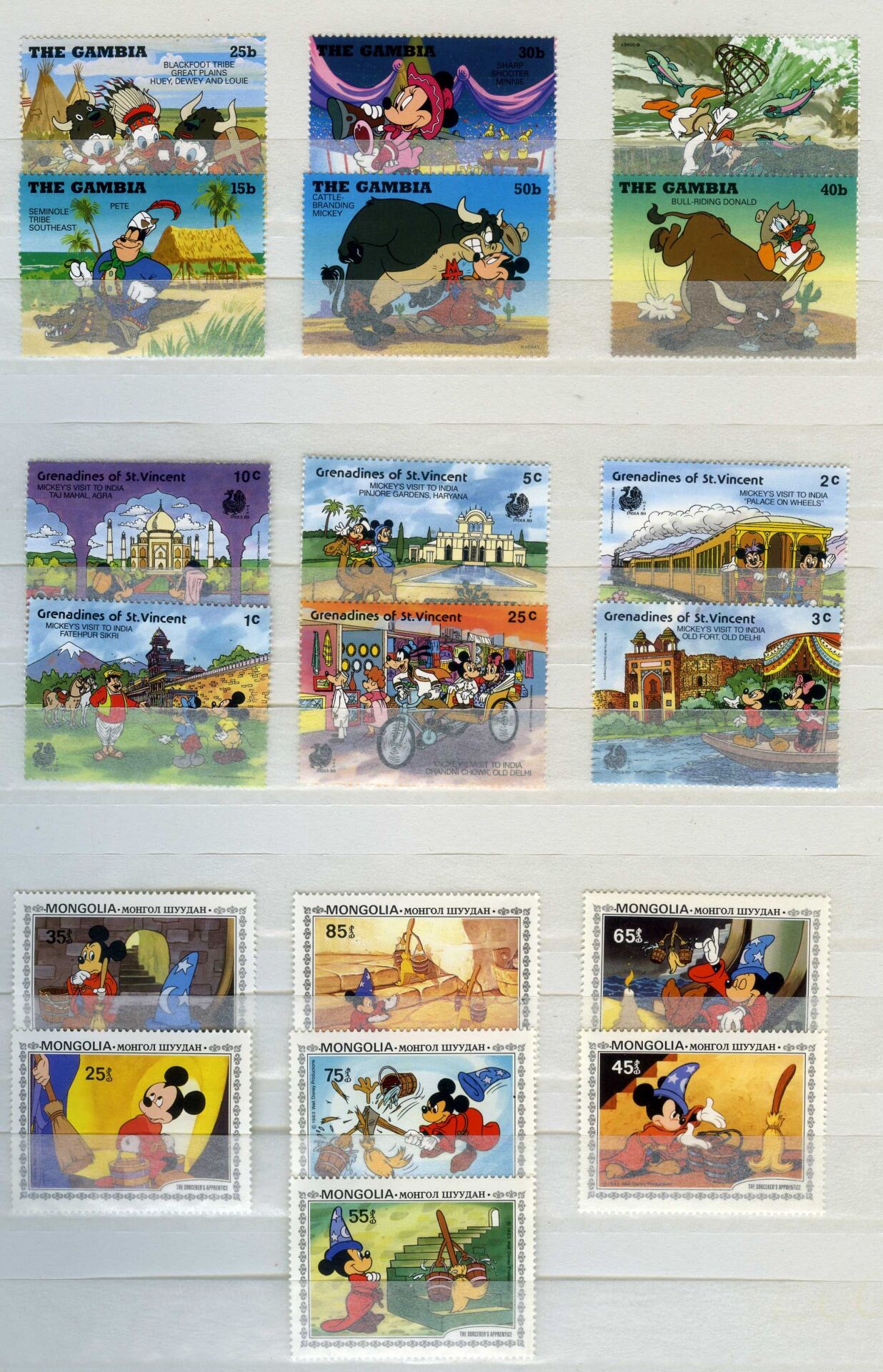 Koleksiyon Pulları,200 Çeşit WALT DİSNEY Konulu Pullar