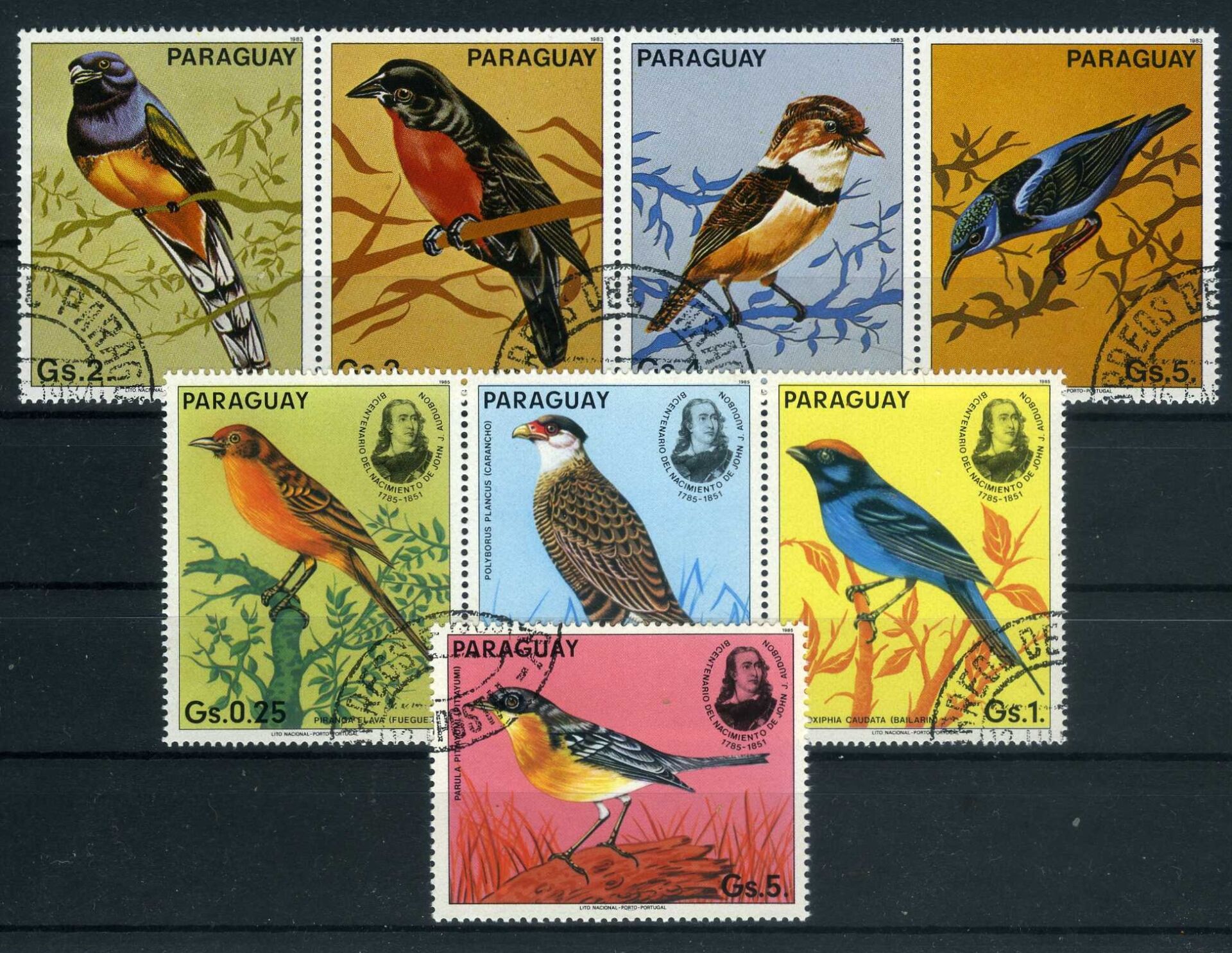 Koleksiyon Pulları,1150 Çeşit PARAGUAY Damgalı Koleksiyon