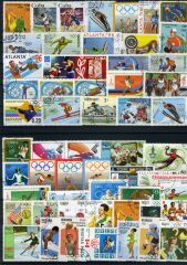 Koleksiyon Pulları,Yaz ve Kış Olimpiyatları 100 Çeşitx10 Lot