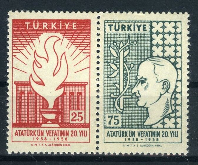 Koleksiyon Pulları,1958 Atatürk'ün Ölümü'nün 20.Yılı