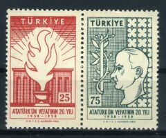Koleksiyon Pulları,1958 Atatürk'ün Ölümü'nün 20.Yılı