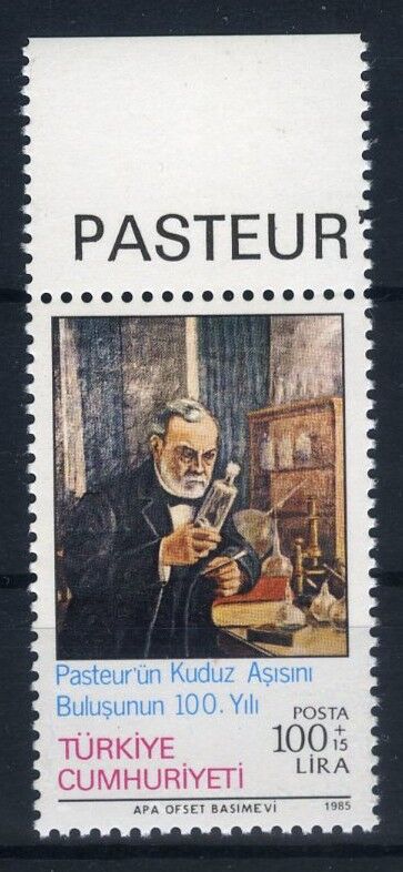 Koleksiyon Pulları,Kuduz Aşısı'nın Bulunuşunun 100.Yılı