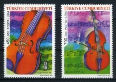 Koleksiyon Pulları,2002 Müzik Aletleri,Damgasız 2 Pul
