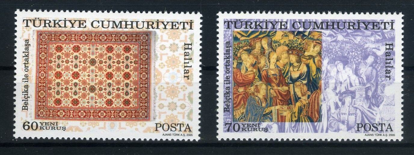 Koleksiyon Pulları,2005 Belçika Ortak Pul,2 Pul Damgasız Tam Seri