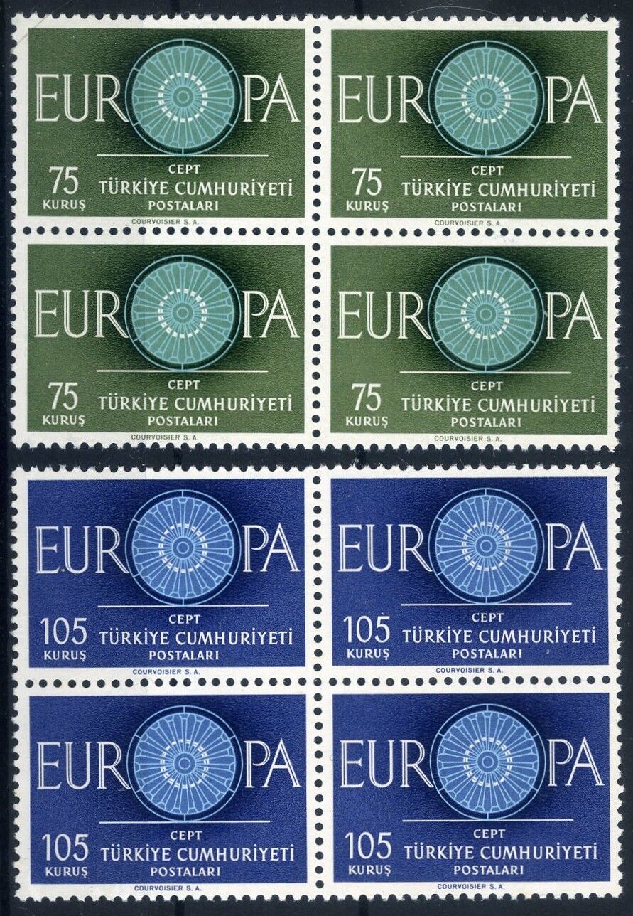 Koleksiyon Pulları,1960 Europa-CEPT 4'lü Blok