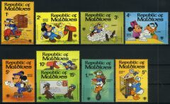 Koleksiyon Pulları,Walt Disney,1981 Damgasız Tam Seri,9 Pul,Jst-2