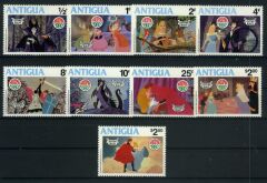 Koleksiyon Pulları,Walt Disney,Antigua  Damgasız Tam Seri,7 Pul,Jst-7