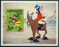 Koleksiyon Pulları,Walt Disney,Grenada Özel Blok Damgasız Tam Seri,Jst-11