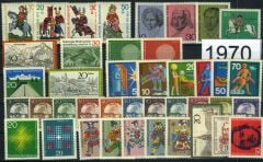 Koleksiyon Pulları,Almanya 1970 Yılı Tam Seri Damgasız,J.Stamps-44