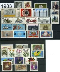 Koleksiyon Pulları,Almanya Damgasız 1983 Yıl Seti,J.Stamps-57