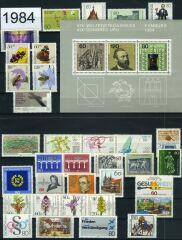 Koleksiyon Pulları,Almanya 1984 Tam Koleksiyon Yıl Seti,J.Stamps-58