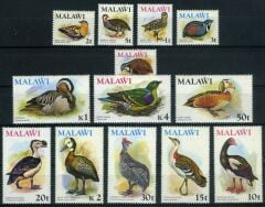 Koleksiyon Pulları,Malawi 13 Pulluk Kuşlar Serisi,Damgasız,J.Stamps-70