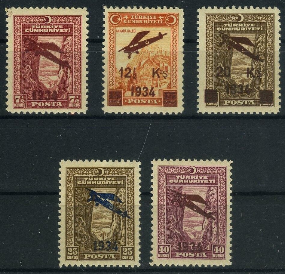 Koleksiyon Pulları,1934 I.Uçak Pulları Serisi,J.Stamps-81