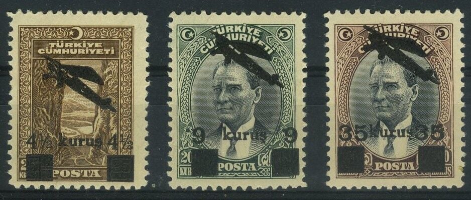 Koleksiyon Pulları,1941,III.Uçak Serisi Damgasız Tam Seri,J.Stamps-86