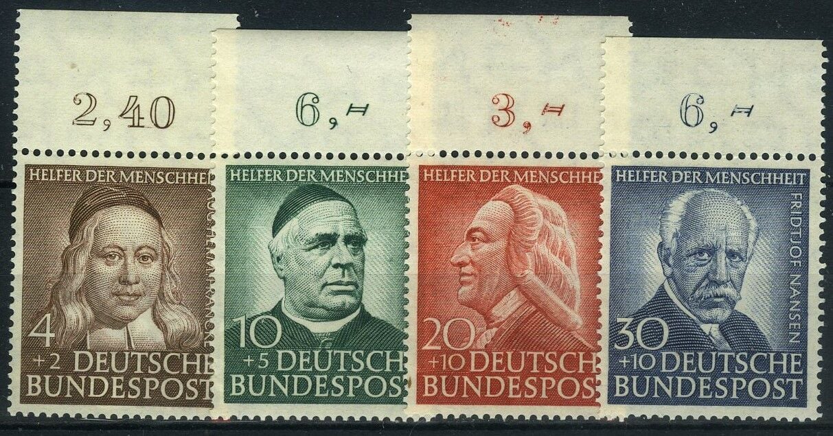 Koleksiyon Pulları, ALMANYA 1953 Wohlfarts Serisi,Damgasız,J.Stamps-92