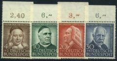 Koleksiyon Pulları, ALMANYA 1953 Wohlfarts Serisi,Damgasız,J.Stamps-92