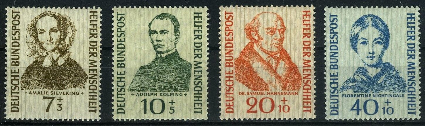 Koleksiyon Pulları,1955 ALMANYA Wohlfahrts Serisi, J.Stamps-93