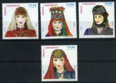Koleksiyon Pulları, 2000 Yılı Kadın Başlıkları,Damgasız 4 Pul,J.Stamps-97