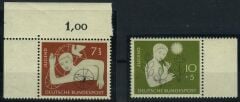 Koleksiyon Pulları,1956 ALMANYA, Damgasız 2 Pul,J.Stamps-101