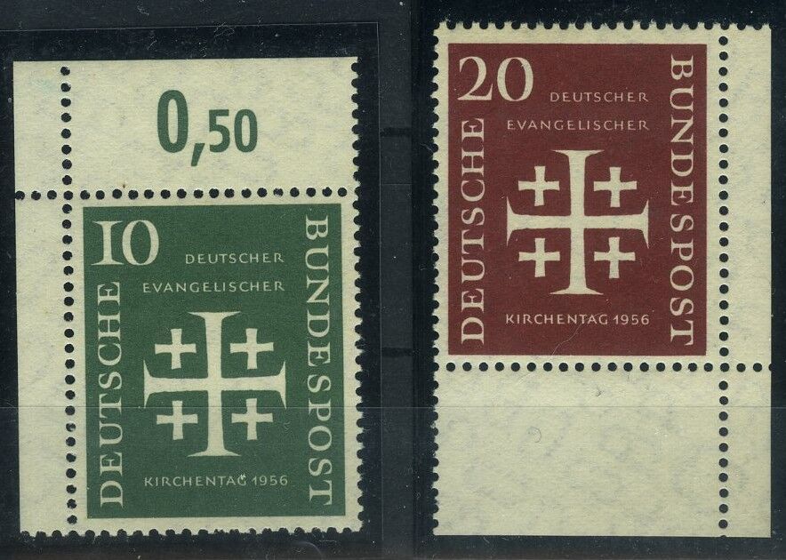Koleksiyon Pulları, 1956 ALMANYA,2 Pulluk Damgasız Tam Seri, J.Stamps-103