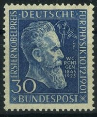 Koleksiyon Pulları,İlk Fizik Nobel Ödülünü Alan,Wilhelm Röntgen,J.Stamps-104