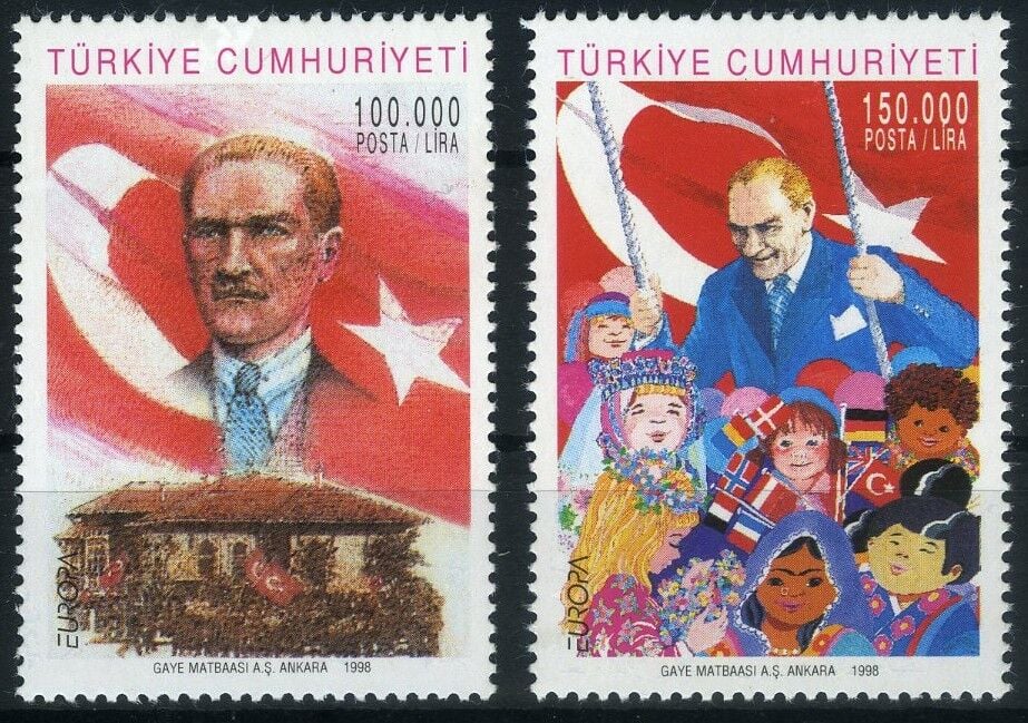 Koleksiyon Pulları,1998 Europa CEPT,  Damgasız,J.Stamps-122