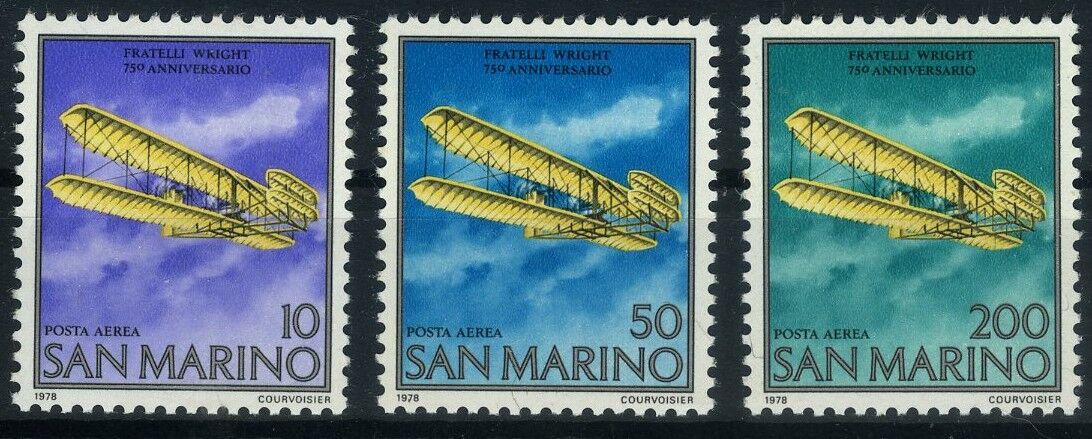 Koleksiyon Pulları,Uçak Pulları,SAN MARİNO,J.Stamps-126