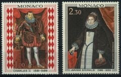 Koleksiyon Pulları,1968 Monaco,Prens ve Prenses Tablo Pulları, J.Stamps-138
