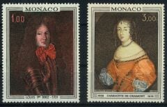 Koleksiyon Pulları, 1970 MONACO,2 Pulluk Tablolar,J.Stamps-141