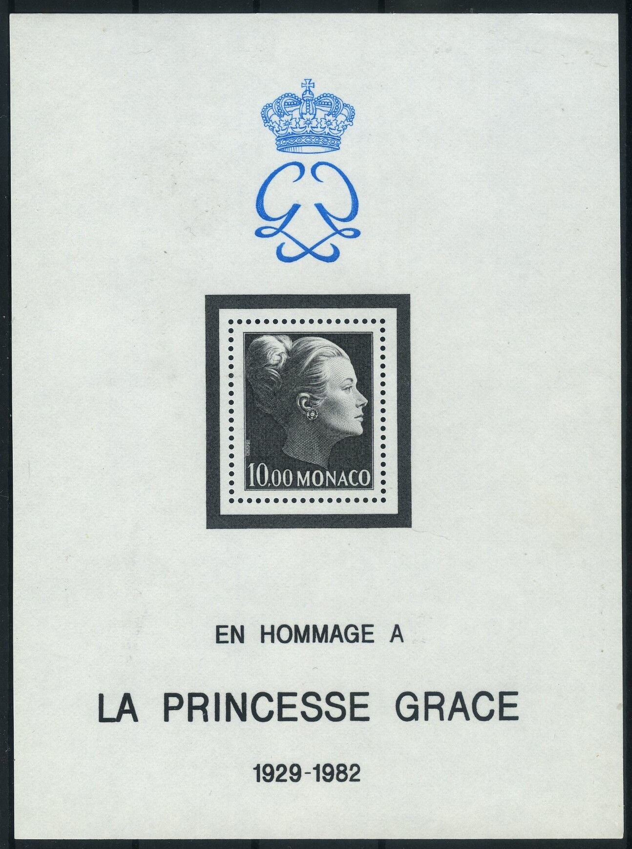 Koleksiyon Pulları,1982 Prenses Grace Kelly'nin Anısına,Özel Blok,J.Stamps-145