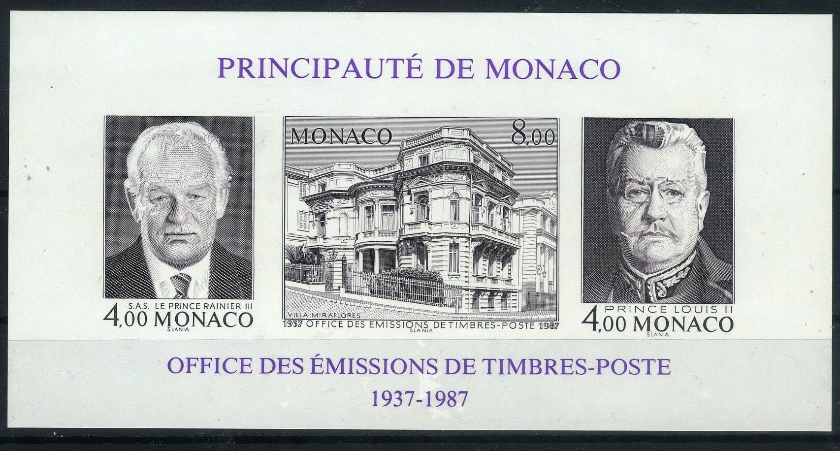 Koleksiyon Pulları,1967 Monako,Damgasız Özel Blok,J.Stamps-148