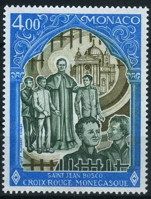 Koleksiyon Pulları,1977 Kızılhaç Konulu Monaco Tek Pulluk Tam Seri,J.Stamps-152