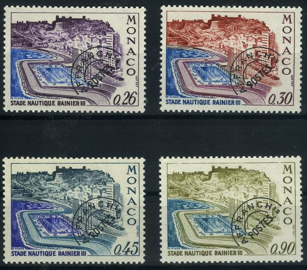 Koleksiyon Pulları,1971 Monako,4 Pul Damgasız Tam Seri,J.Stamps-167