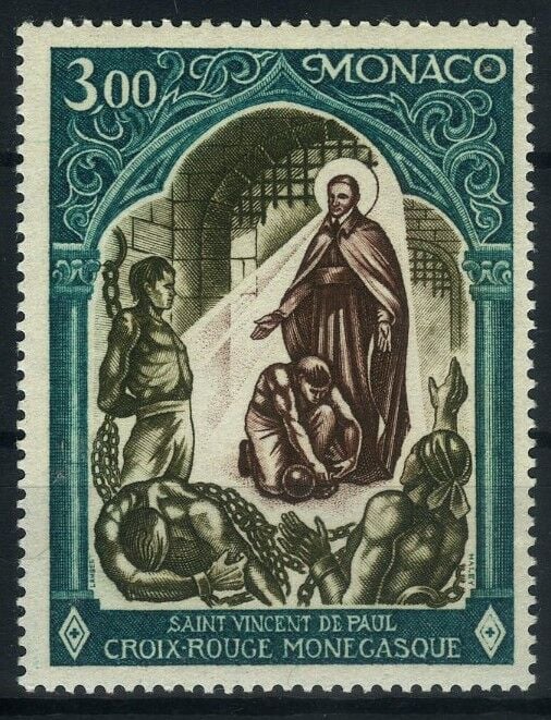 Koleksiyon Pulları,1971 Monako,Kızılhaç Konulu,Tek Pul Damgasız Tam Seri,J.Stamps-171